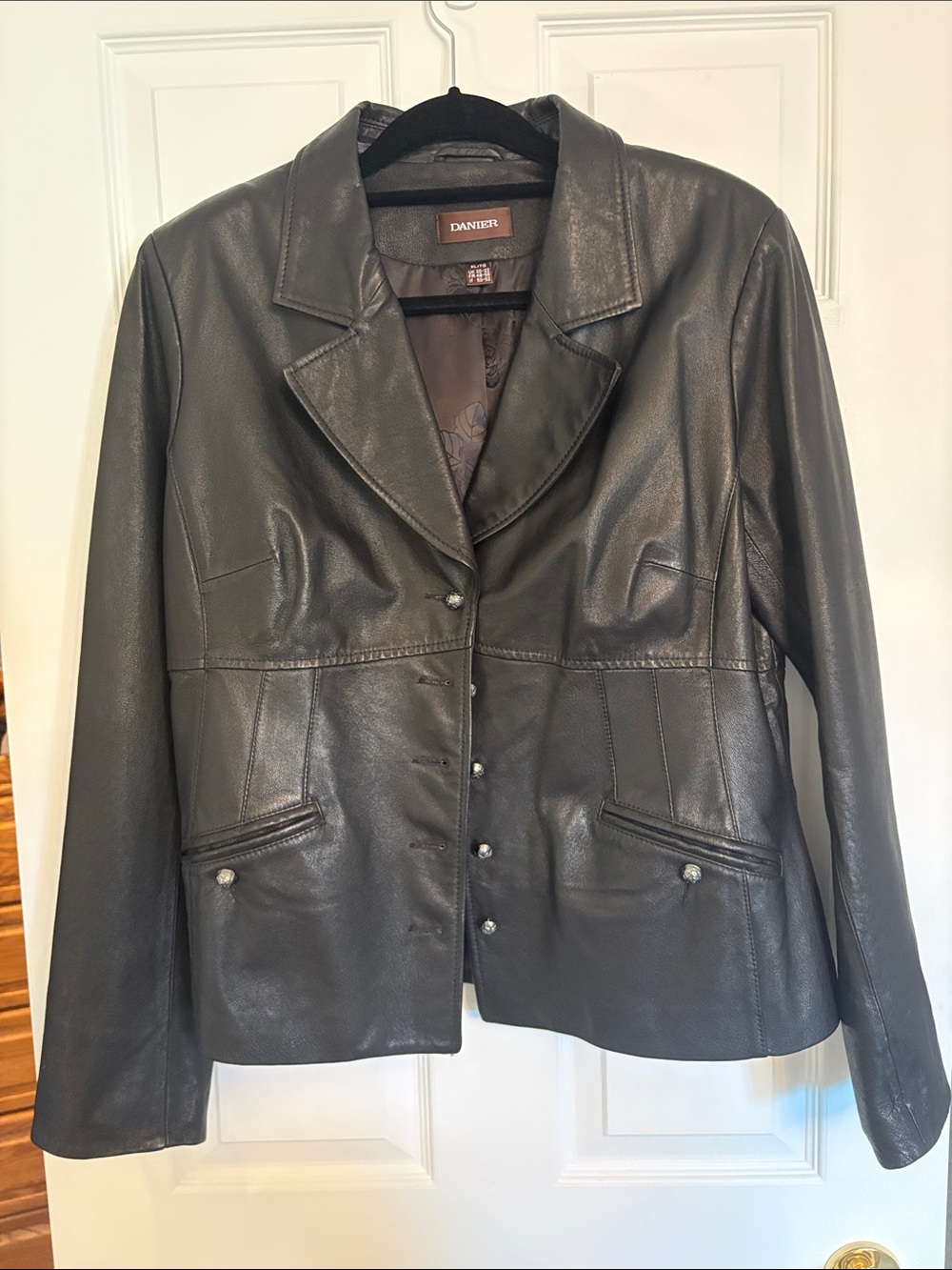 DANIER Y2K Black Leather Jacket